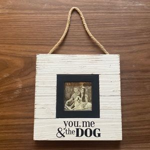 Mud Pie 3”x3” You, Me, and The Dog Picture Frame